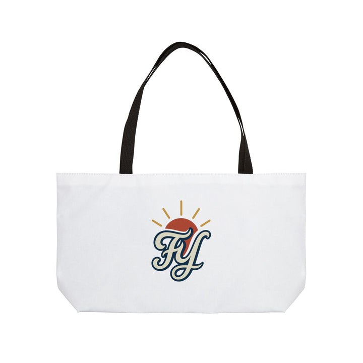 Stay Young, Live Loud – Weekender Tote Bag-Pack bold, live loud. The ultimate oversized tote for your no-limits lifestyle — featuring Forever Young’s signature slogan and wave flair.