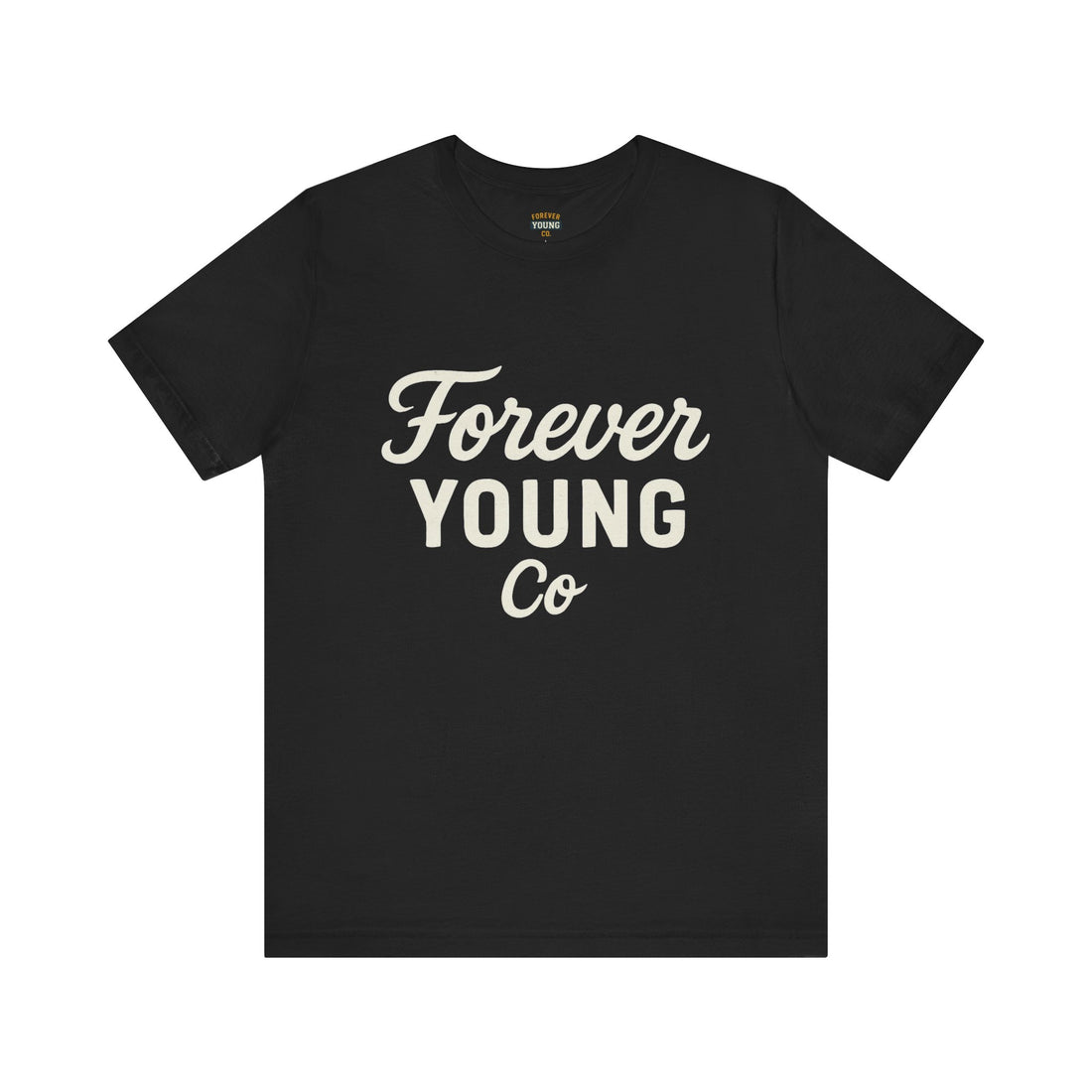 Forever Young Co. Unisex Tee | Bold Retro Style | Summer-Ready Statement | Everyday Wear | Great for Gifting
