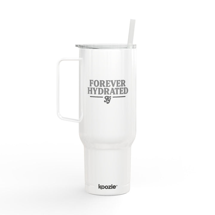 Insulated Engraved Tumbler - Forever Hydrate- Because hydration is a lifestyle. This 40 oz Forever Young tumbler keeps your drink cold and your vibe bold from sunrise to after-hours.