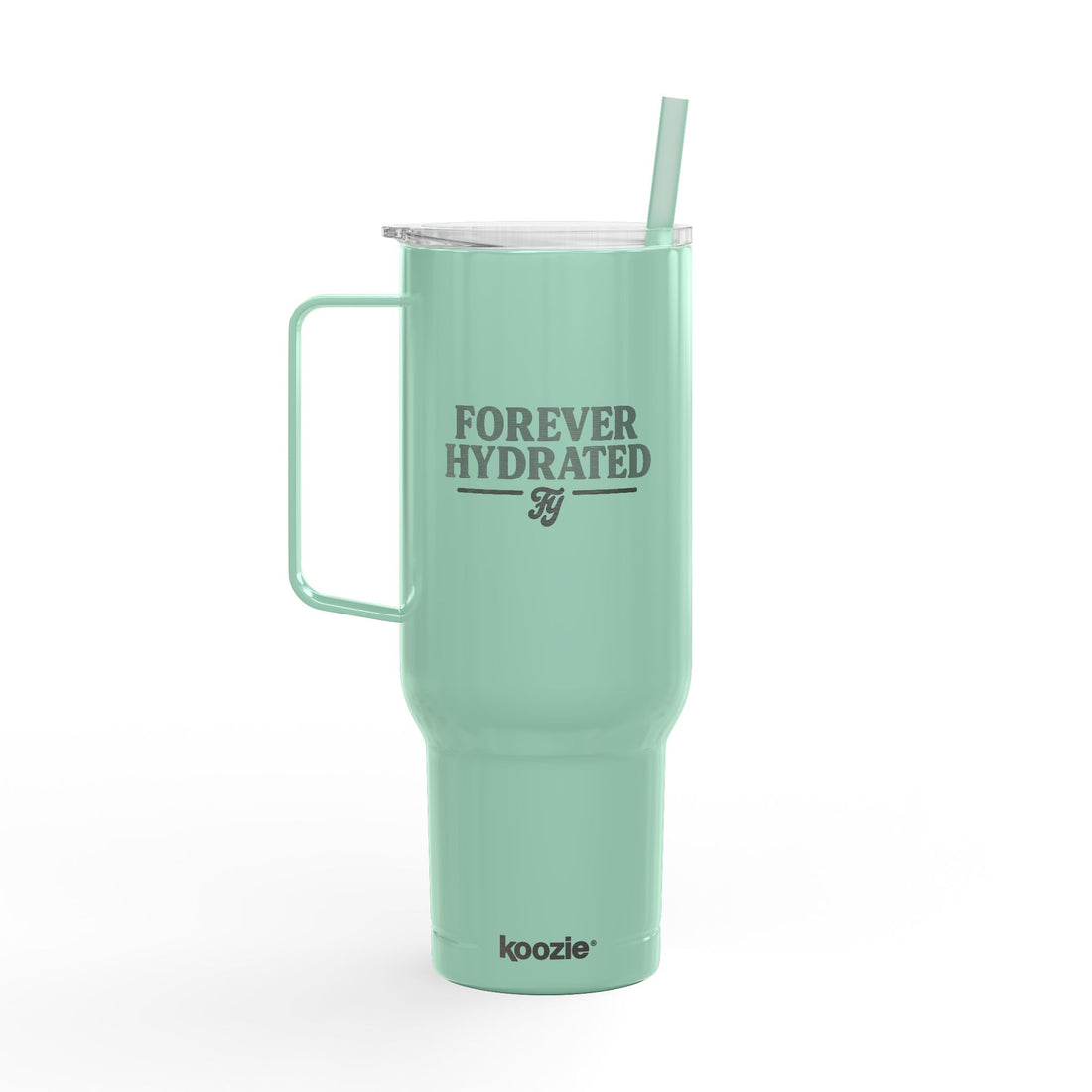 Insulated Engraved Tumbler - Forever Hydrate- Because hydration is a lifestyle. This 40 oz Forever Young tumbler keeps your drink cold and your vibe bold from sunrise to after-hours.