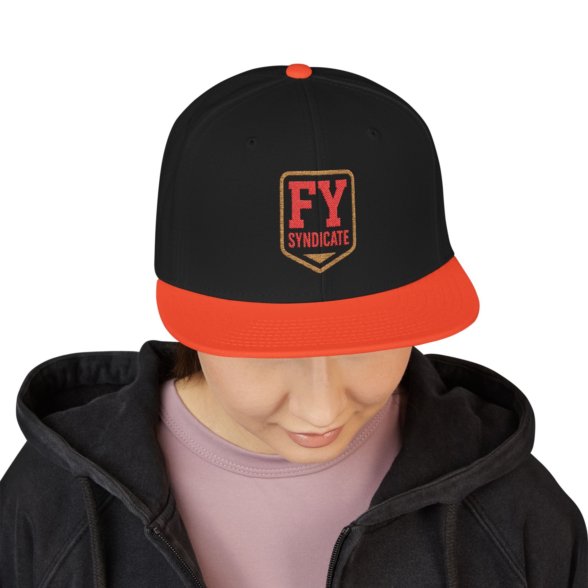 FY Syndicate Embroidered Snapback Cap – Casual Streetwear Hat | Perfect Gift for Birthdays, Festivals, Sports Events & Outdoor Adventures