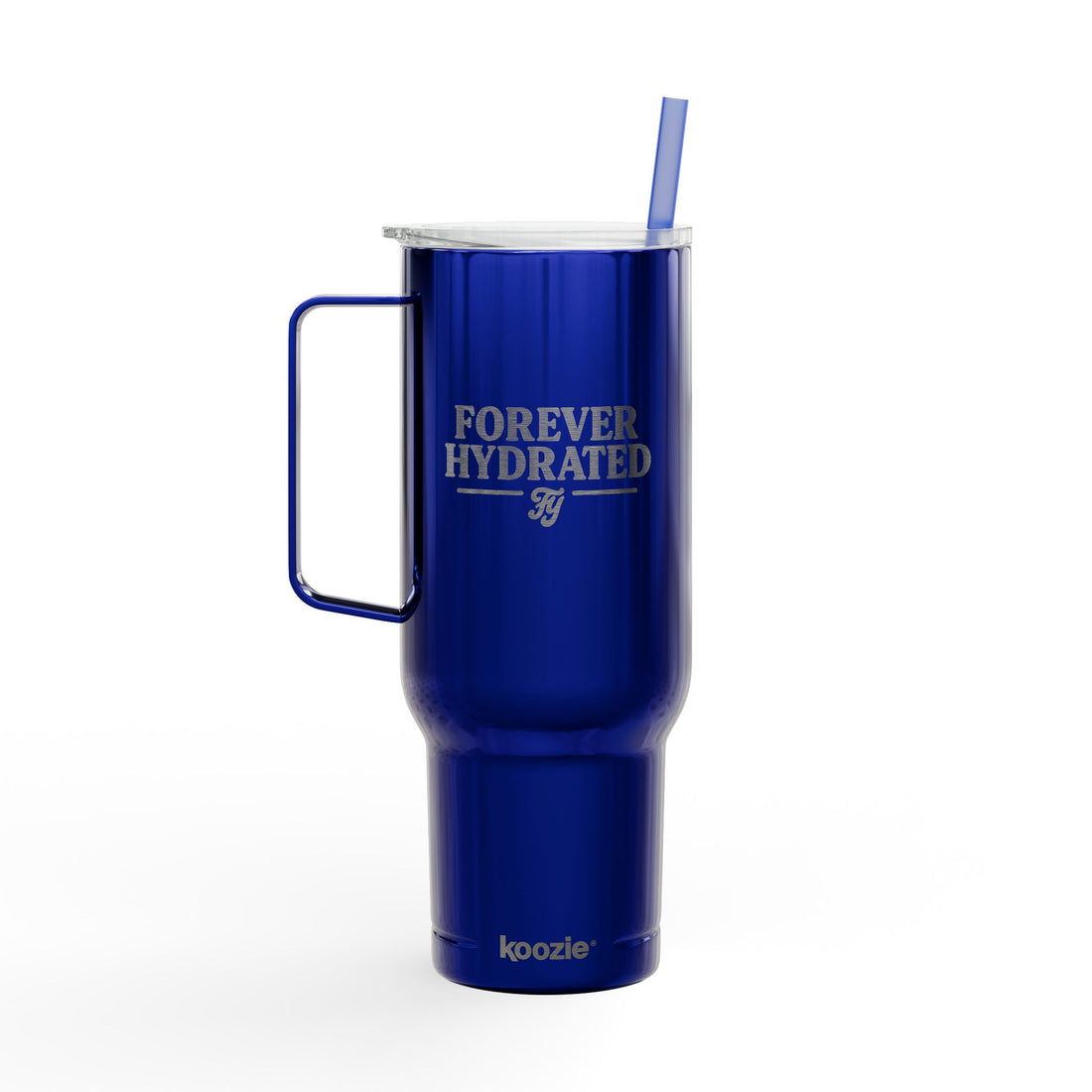 Insulated Engraved Tumbler - Forever Hydrate- Because hydration is a lifestyle. This 40 oz Forever Young tumbler keeps your drink cold and your vibe bold from sunrise to after-hours.