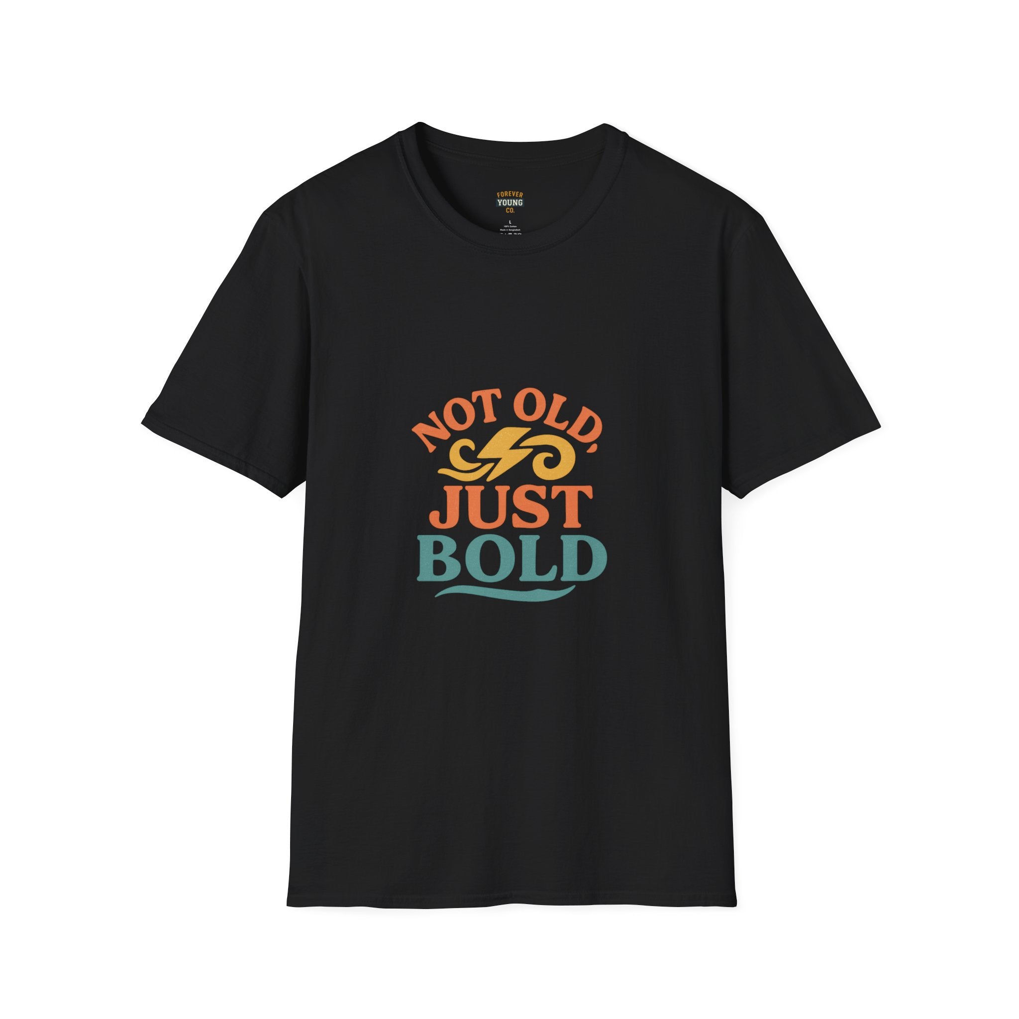 “Not Old, Just Bold” – Unisex Softstyle Tee-The tee that says you’re not fading — you’re just getting started. Ultra-soft cotton, timeless comfort, and a bold attitude.