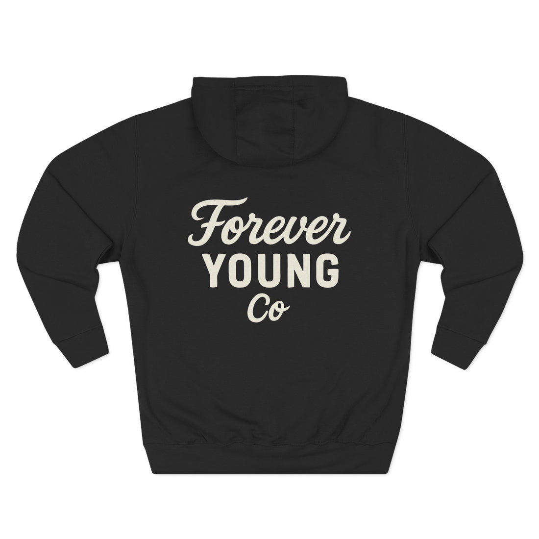 Forever Young Co. Unisex fleece Hoodie |Bold Comfort | Cozy Fit for Fall, Chilly Nights, Everyday Vibes