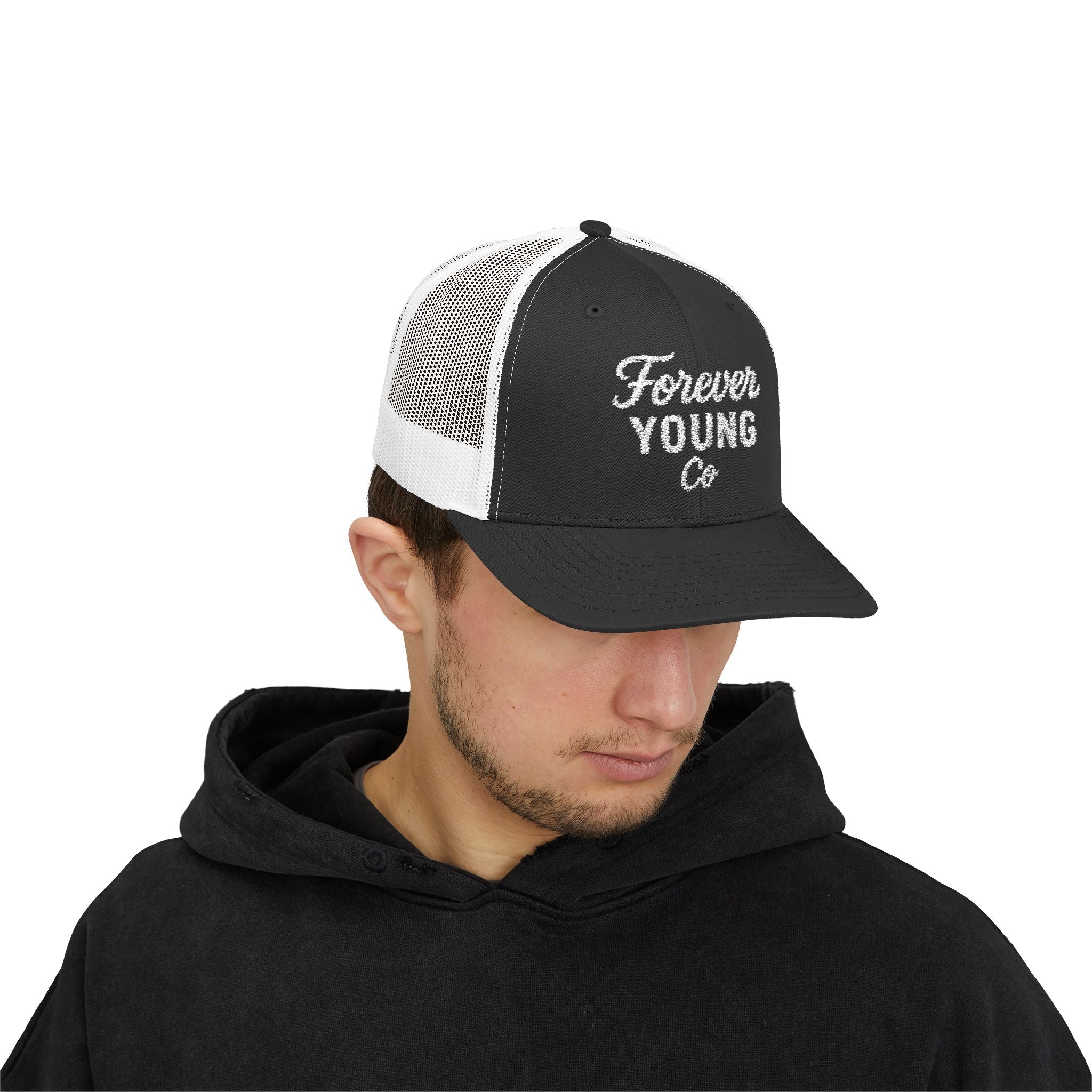 Forever Young Snapback Trucker Cap, Trendy Cap, Gift for Teens, Youth Fashion, Outdoor Events, Birthday Gift