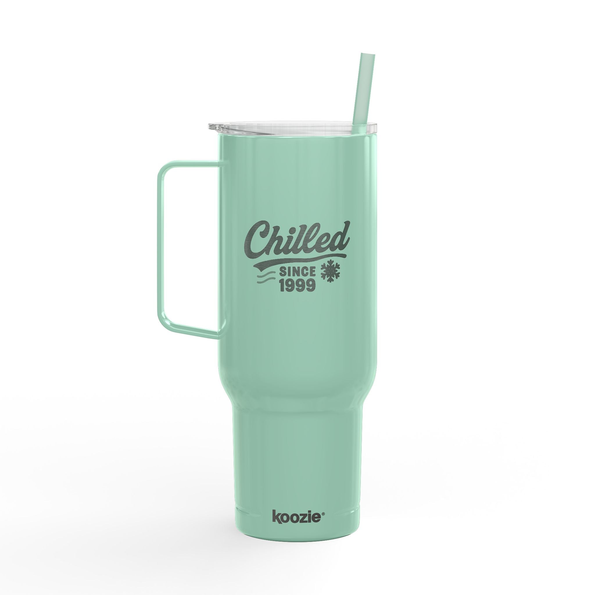 Engraved-Chilled Since 1999 – Frost Edition Tumbler (40oz)- Built to chill. This frosty edition tumbler blends crisp style with all-day cold power — because cool never goes out of style.