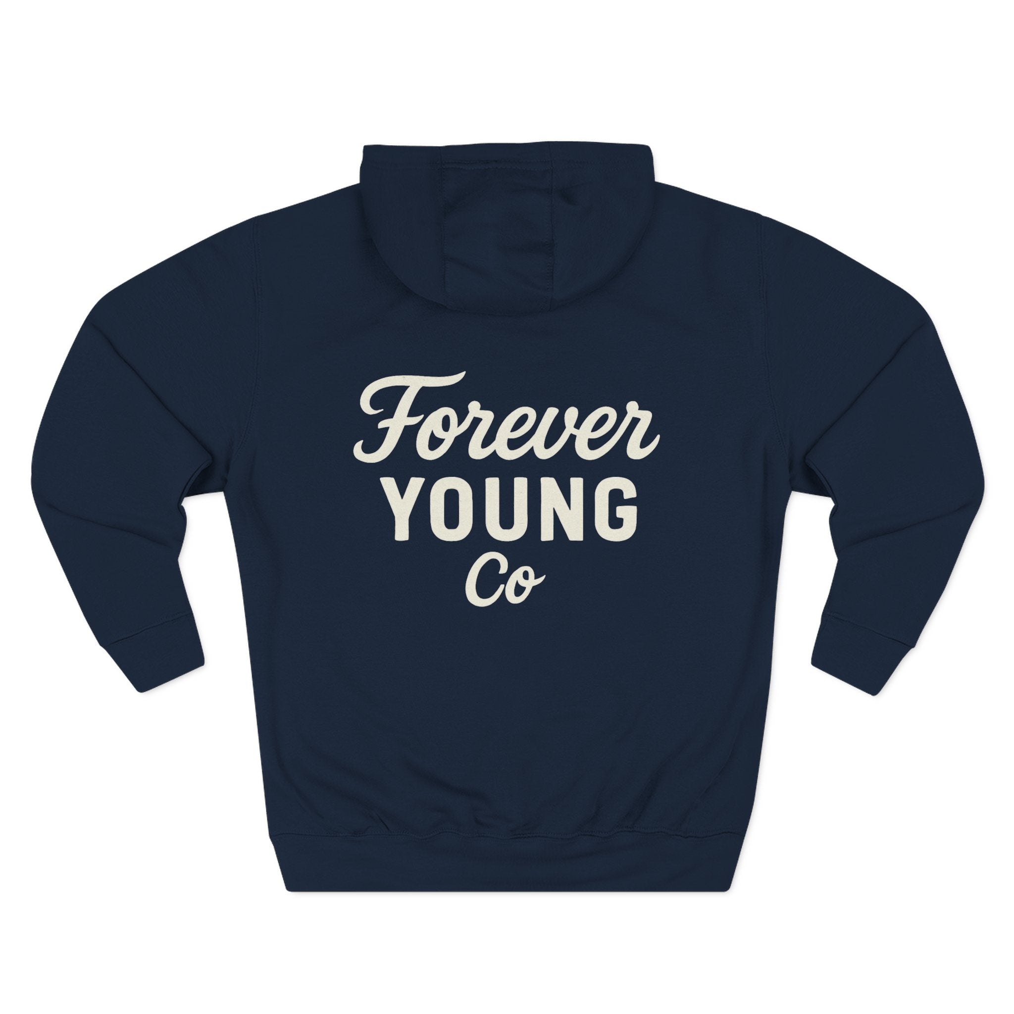 Forever Young Co. Unisex fleece Hoodie |Bold Comfort | Cozy Fit for Fall, Chilly Nights, Everyday Vibes
