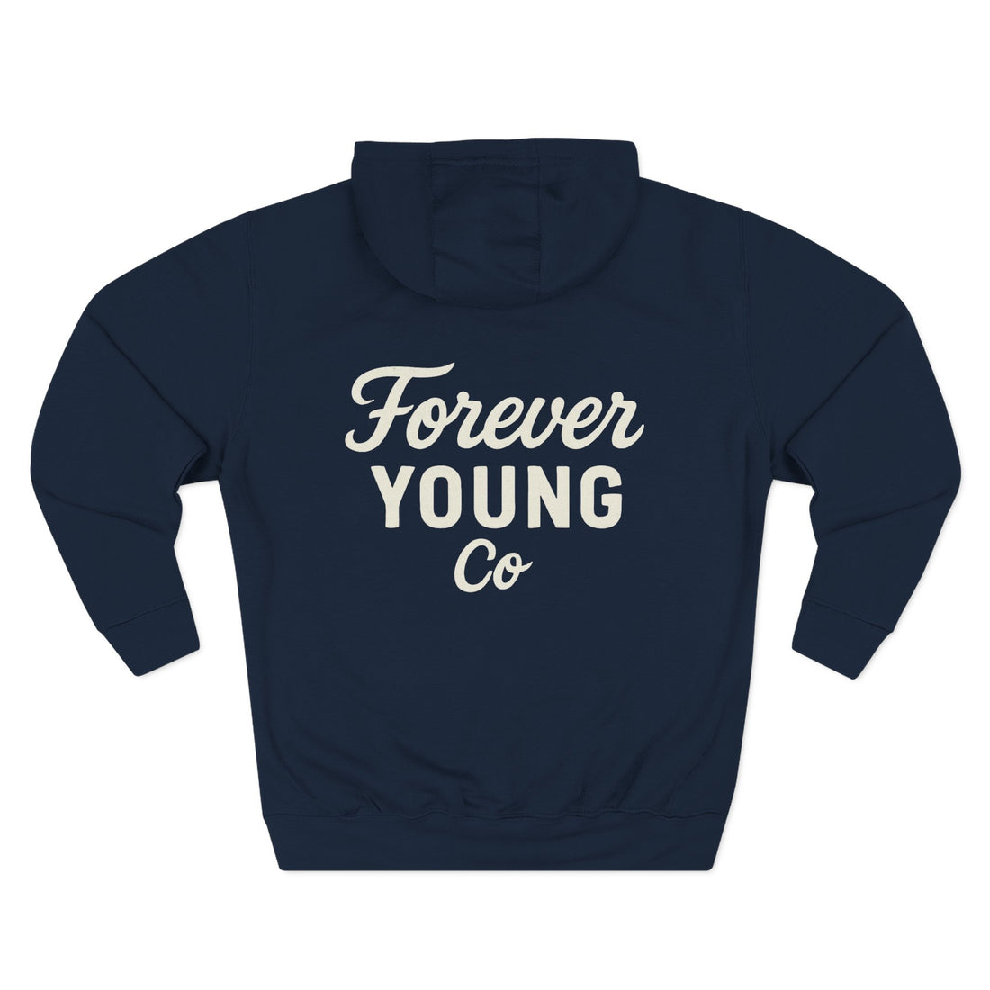 Forever Young Co. Unisex fleece Hoodie |Bold Comfort | Cozy Fit for Fall, Chilly Nights, Everyday Vibes