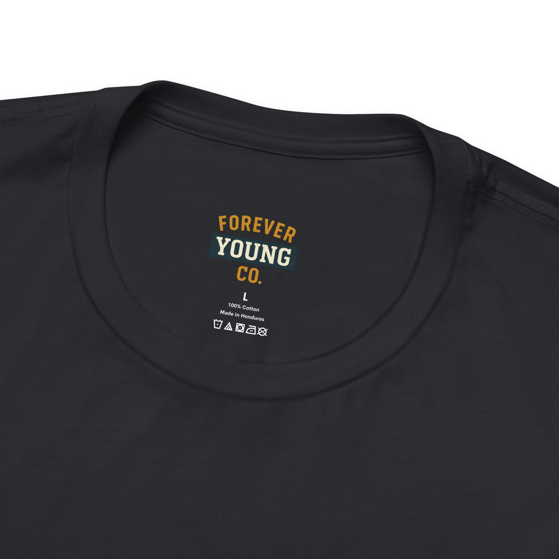 Forever Young Co. Unisex Tee | Bold Retro Style | Summer-Ready Statement | Everyday Wear | Great for Gifting