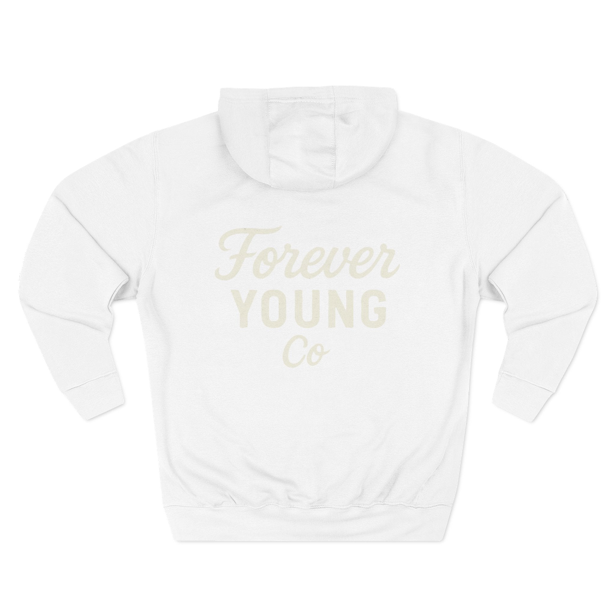 Forever Young Co. Unisex fleece Hoodie |Bold Comfort | Cozy Fit for Fall, Chilly Nights, Everyday Vibes