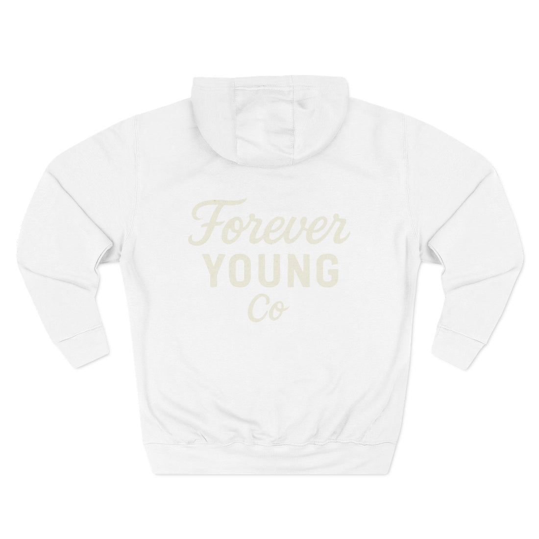 Forever Young Co. Unisex fleece Hoodie |Bold Comfort | Cozy Fit for Fall, Chilly Nights, Everyday Vibes
