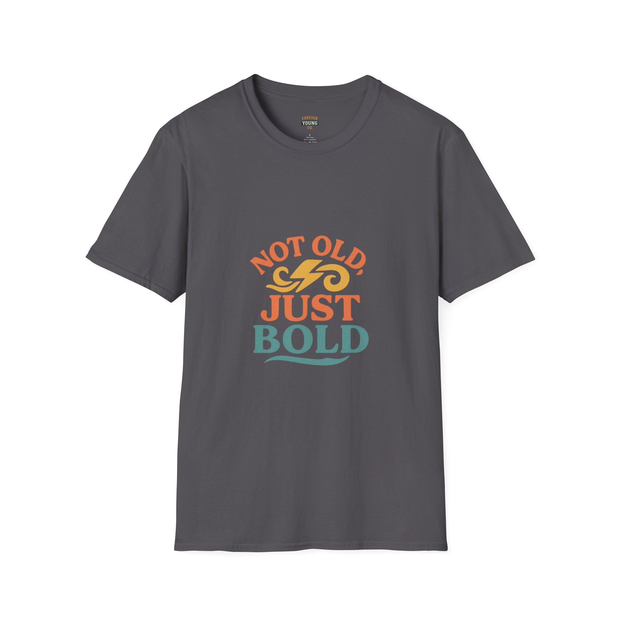 “Not Old, Just Bold” – Unisex Softstyle Tee-The tee that says you’re not fading — you’re just getting started. Ultra-soft cotton, timeless comfort, and a bold attitude.