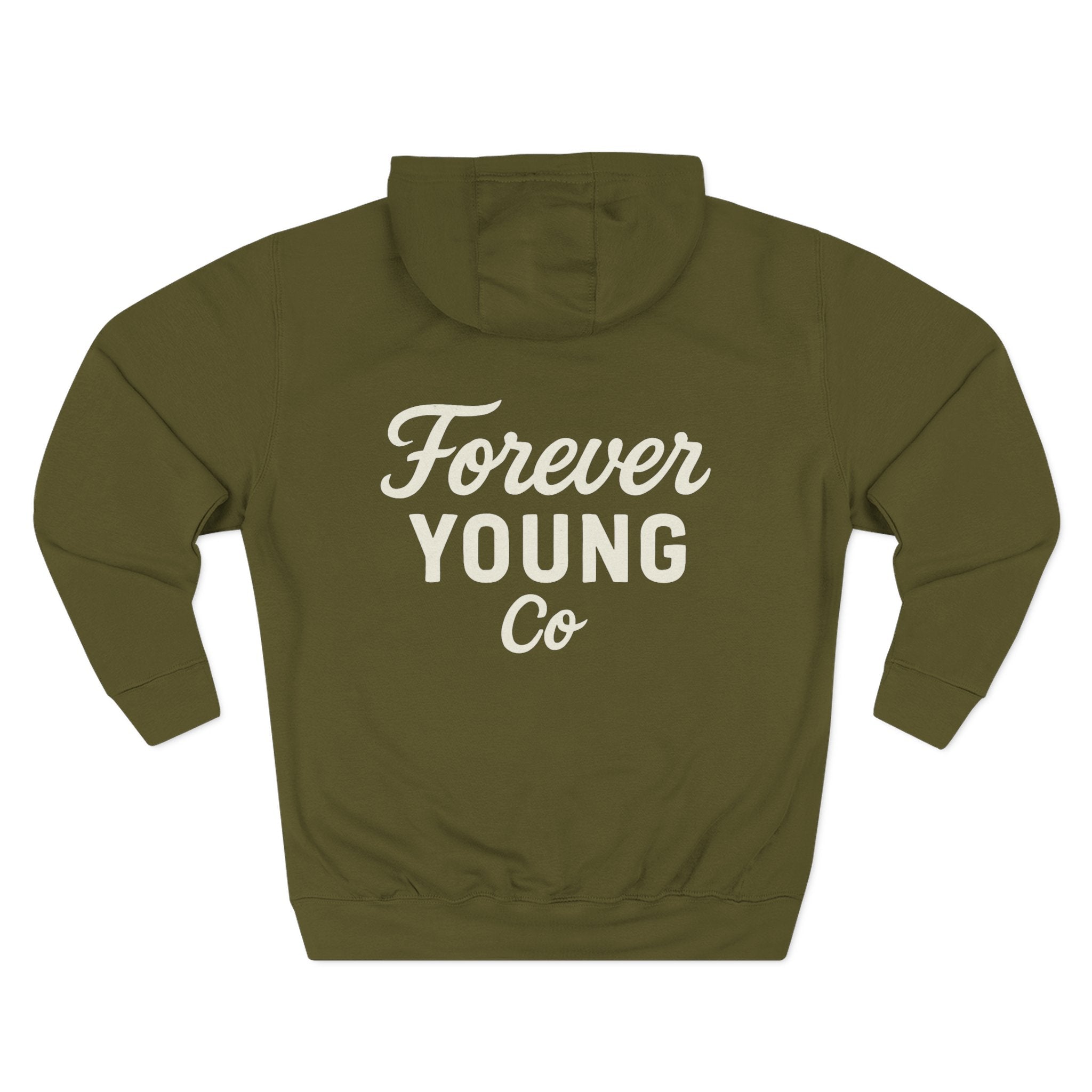 Forever Young Co. Unisex fleece Hoodie |Bold Comfort | Cozy Fit for Fall, Chilly Nights, Everyday Vibes