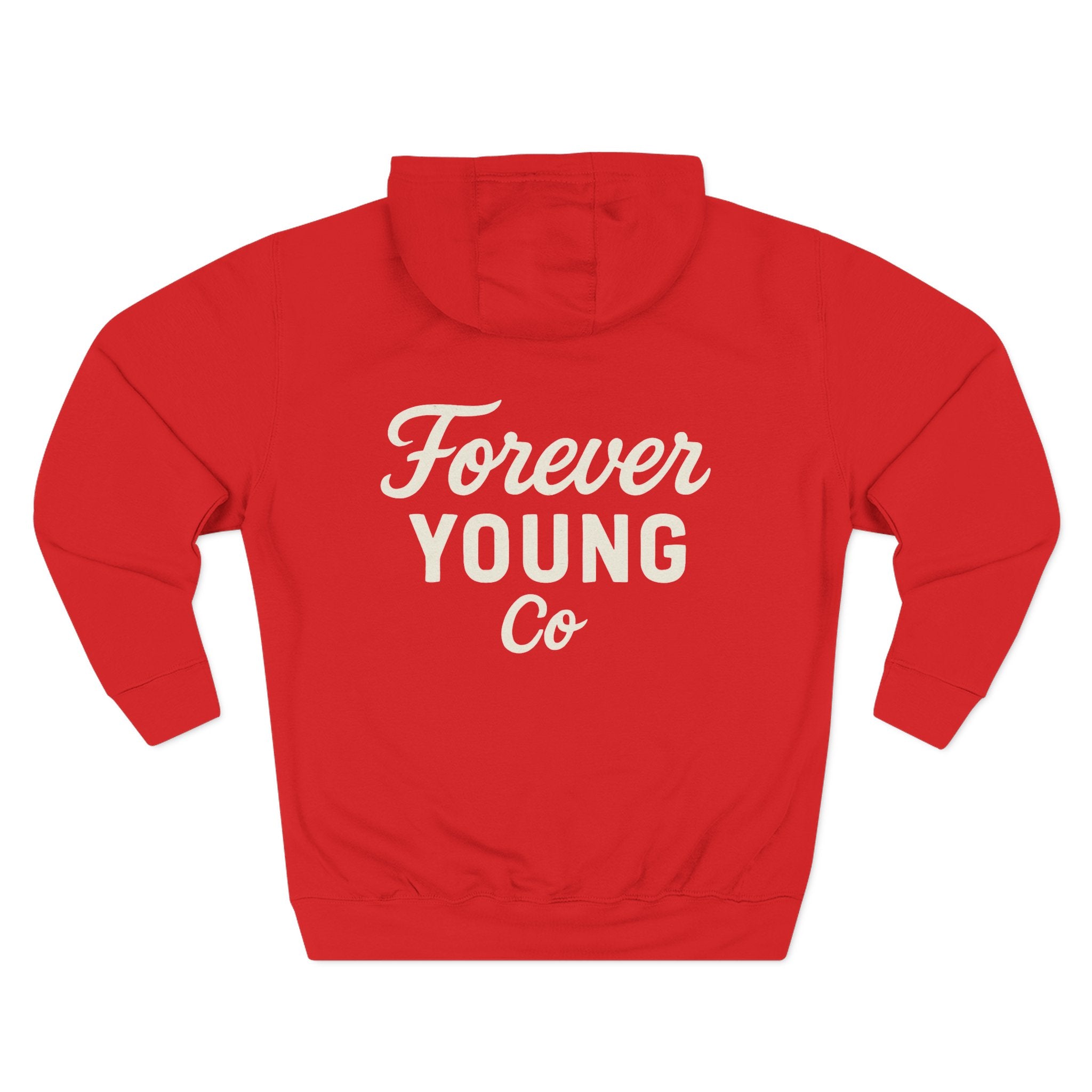Forever Young Co. Unisex fleece Hoodie |Bold Comfort | Cozy Fit for Fall, Chilly Nights, Everyday Vibes