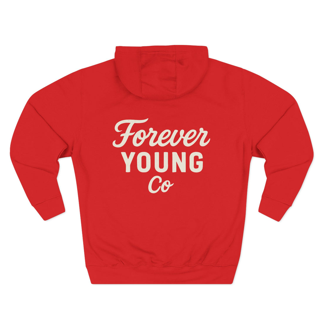 Forever Young Co. Unisex fleece Hoodie |Bold Comfort | Cozy Fit for Fall, Chilly Nights, Everyday Vibes
