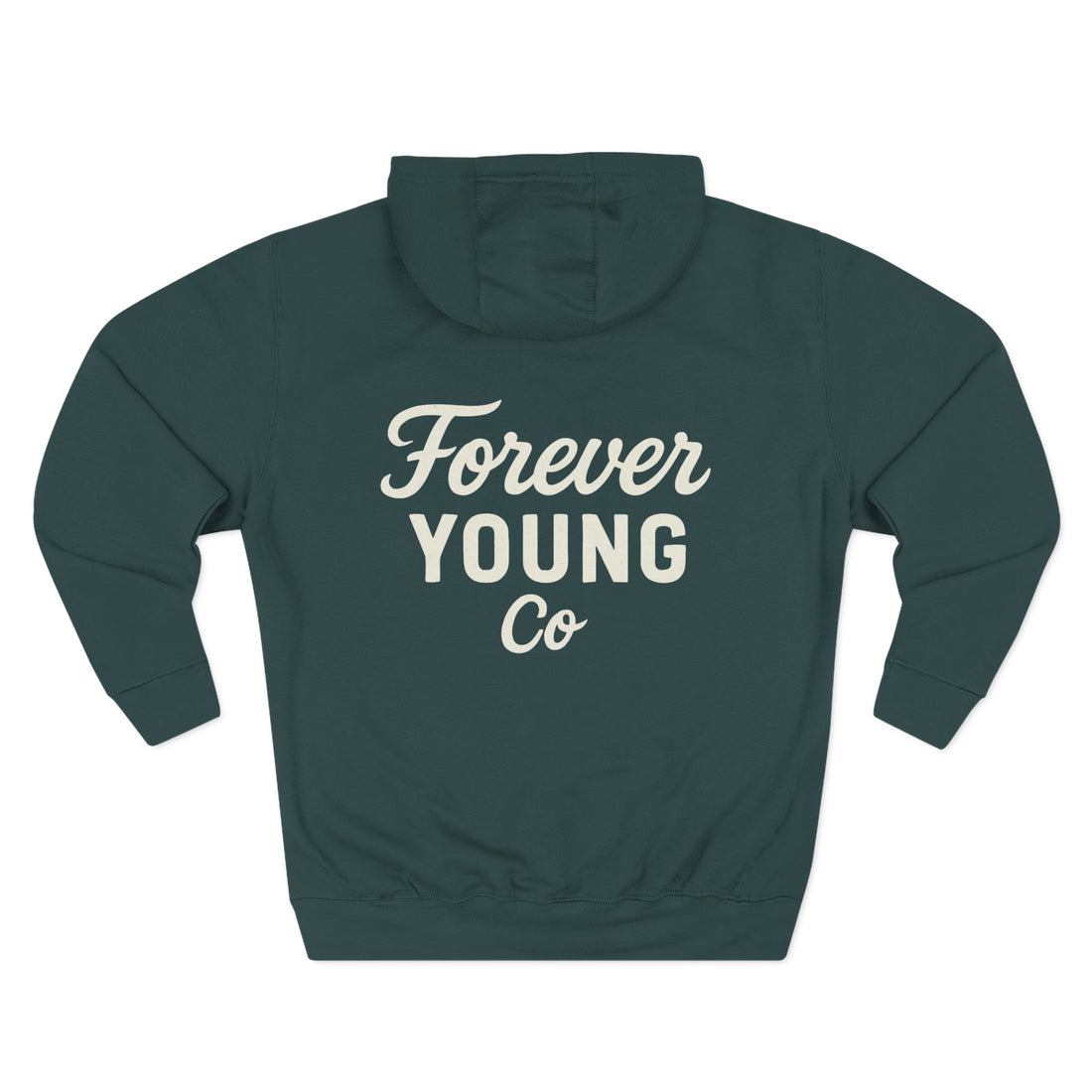 Forever Young Co. Unisex fleece Hoodie |Bold Comfort | Cozy Fit for Fall, Chilly Nights, Everyday Vibes